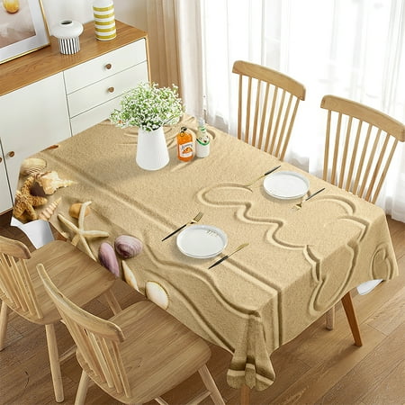 Sand Beach Pattern Tablecloth Summer Sea Style Rectangular Tablecloth Dining Room Banquette Kitchen Outdoor Picnic ration
Sand Beach Pattern Tablecloth Summer Sea Style Rectangular Tablecloth Dining Room Banquette Kitchen Outdoor Picnic ration