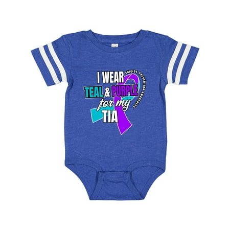 Inktastic Suicide Prevention I Wear Teal and Purple for My Tia Gift Baby Boy or Baby Girl Bodysuit
Inktastic Suicide Prevention I Wear Teal and Purple for My Tia Gift Baby Boy or Baby Girl Bodysuit