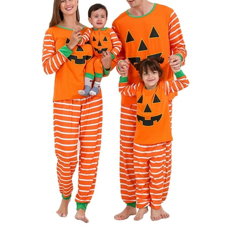 Thaisu Family Pajamas Matching Sets Halloween Pumpkin Sleepwear for Baby Adults and Kids Holiday PJS Set
Thaisu Family Pajamas Matching Sets Halloween Pumpkin Sleepwear for Baby Adults and Kids Holiday PJS Set
