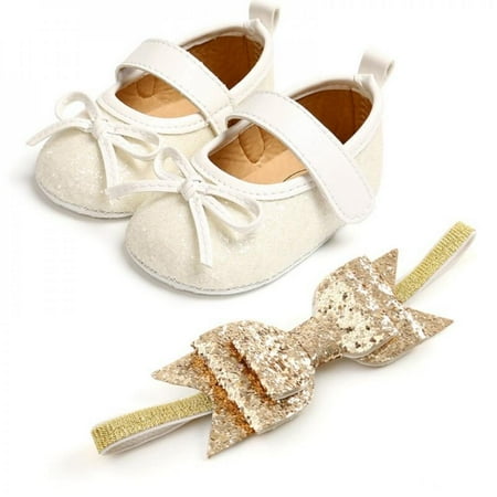 SweetCandy Baby Boy Girl Baby Shoes Soft Soled Non-slip Footwear Crib Shoes Headband Two-piece Set 0-18M
SweetCandy Baby Boy Girl Baby Shoes Soft Soled Non-slip Footwear Crib Shoes Headband Two-piece Set 0-18M
