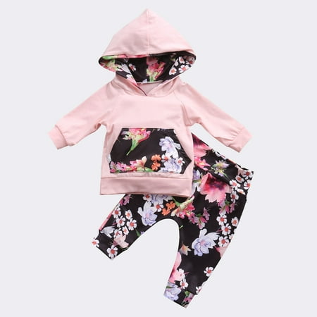 Infant Girl Long Sleeve Outfits Floral Hooded Tops Legging Pants 2Pcs Toddler Girl Fall Clothes
Infant Girl Long Sleeve Outfits Floral Hooded Tops Legging Pants 2Pcs Toddler Girl Fall Clothes