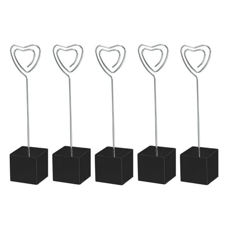 Uxcell Resin Cube Base Picture Card Holder 5 Pack Heart Shape Table Stand Holder for Party Displaying Black
Uxcell Resin Cube Base Picture Card Holder 5 Pack Heart Shape Table Stand Holder for Party Displaying Black