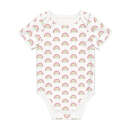 Coaee Rainbow for Soft Cotton Baby Short-Sleeve Bodysuit Baby Girls Boys Bodysuit Romper
Coaee Rainbow for Soft Cotton Baby Short-Sleeve Bodysuit Baby Girls Boys Bodysuit Romper
