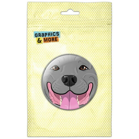 Pit Bull Face Blue Nose Pet Dog Refrigerator Button Magnet
