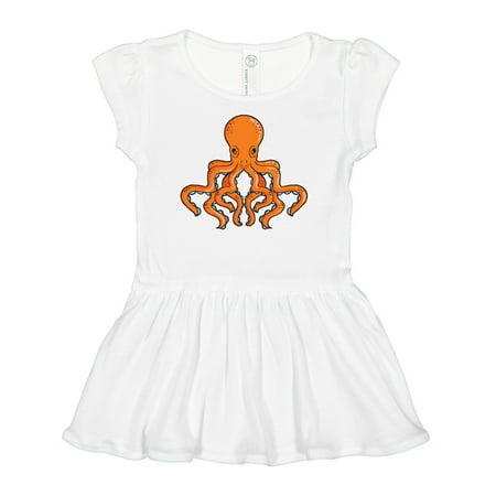 Inktastic Orange Octopus Gift Baby Girl Dress