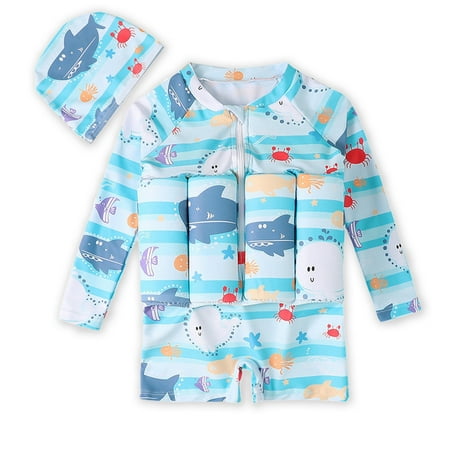 URMAGIC 2-6Y Girl Boy Cute Shark One Piece Flotation Swimsuit Swim Cap Long Sleeve Buoyancy Swimwear
URMAGIC 2-6Y Girl Boy Cute Shark One Piece Flotation Swimsuit Swim Cap Long Sleeve Buoyancy Swimwear