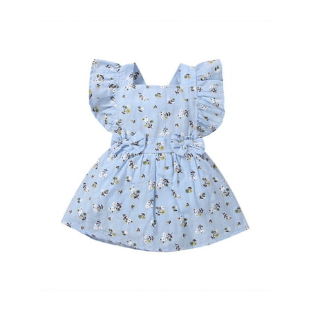 Infant Baby Girls Romper Fly Sleeve Square Neck Bowknot Flower Princess Dress for 0-24 Months
Infant Baby Girls Romper Fly Sleeve Square Neck Bowknot Flower Princess Dress for 0-24 Months
