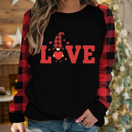Hvyesh Oversized Sweatshirt For Women Womens Valentine s Day Love Heart Print O Neck Sweatshirt Casual Long Sleeve Round Neck Loose Fit Pullover Tops Black shirts for women L
Hvyesh Oversized Sweatshirt For Women Womens Valentine s Day Love Heart Print O Neck Sweatshirt Casual Long Sleeve Round Neck Loose Fit Pullover Tops Black shirts for women L