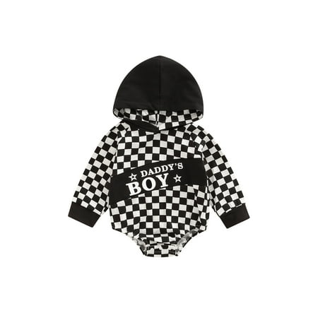 Thaisu Infant Baby Boy Autumn Jumpsuit Checkerboard Letter Print Long Sleeve Hoodie Romper 0-18 Months
Thaisu Infant Baby Boy Autumn Jumpsuit Checkerboard Letter Print Long Sleeve Hoodie Romper 0-18 Months