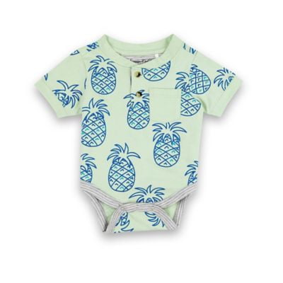 Sovereign Code Size 3-6M Crab Short Sleeve Crewneck Bodysuit in Sage