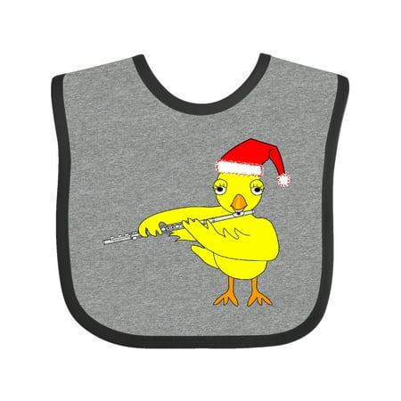 Inktastic Santa Cap Flute Chick Gift Baby Boy or Baby Girl Bib
