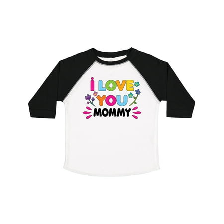 Inktastic I Love You Mommy with Flowers Gift Toddler Toddler Girl T-Shirt