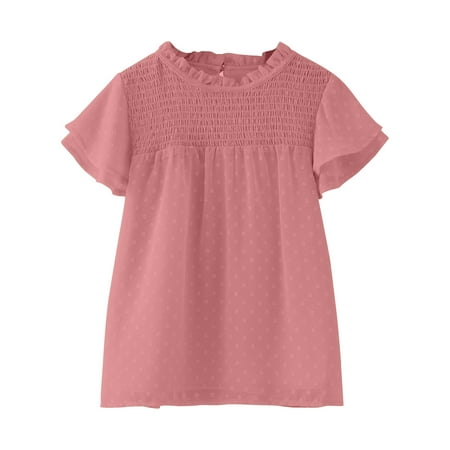 Zlekejiko Toddler Girls T Shirts Ruffle Short Sleeve Round Neck Loose Blouse Summer Solid Color Casual Girl Tee Tops Tween Girls Crop Top Toddler Girls Denim Top
Zlekejiko Toddler Girls T Shirts Ruffle Short Sleeve Round Neck Loose Blouse Summer Solid Color Casual Girl Tee Tops Tween Girls Crop Top Toddler Girls Denim Top
