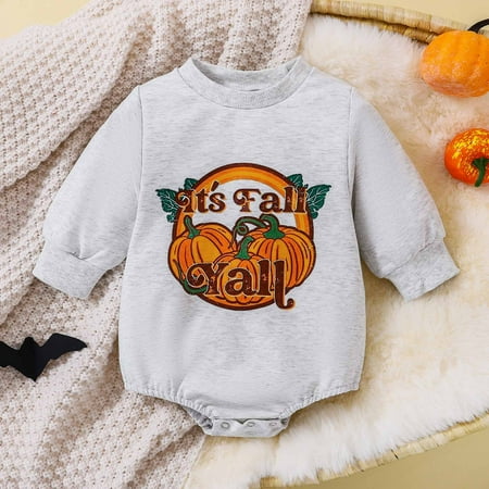 New Fall Faves Juebong Infant Toddler Baby Girls Boys Halloween Print Long Sleeve Romper Jumpsuit Gray 9-12 Months
New Fall Faves Juebong Infant Toddler Baby Girls Boys Halloween Print Long Sleeve Romper Jumpsuit Gray 9-12 Months