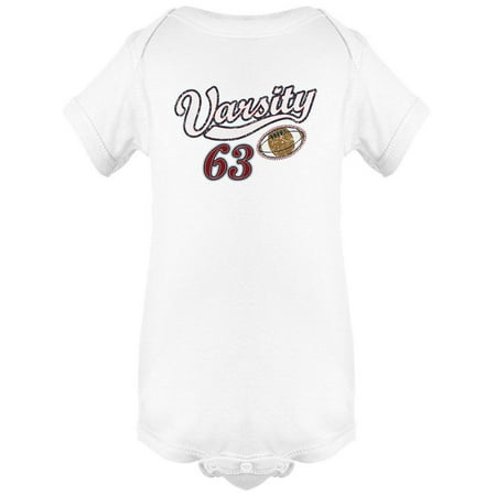 Varsity 63 Football Bodysuit Infant -Image by Shutterstock 24 Months