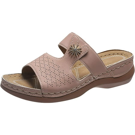 Summer Orthopedic Sandals for Women Open Toe Anti-Slip Womens Flip Flops Comfy Roman Women s Travel Sandal 
Summer Orthopedic Sandals for Women Open Toe Anti-Slip Womens Flip Flops Comfy Roman Women s Travel Sandal