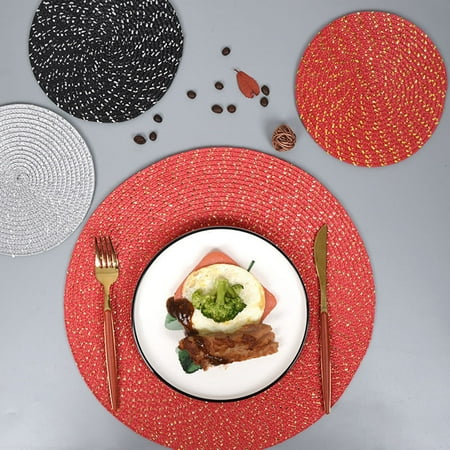 SPRING PARK Round Placemats Woven Vinyl Place Mats Heat Resistant Dining Table Mat Kitchen Decoration
SPRING PARK Round Placemats Woven Vinyl Place Mats Heat Resistant Dining Table Mat Kitchen Decoration