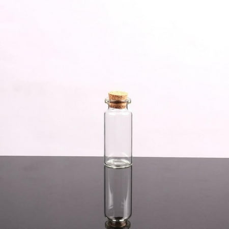 Small Bottles With Cork Stoppers Tiny Vials Small Clear Glass Jars Lids Storage