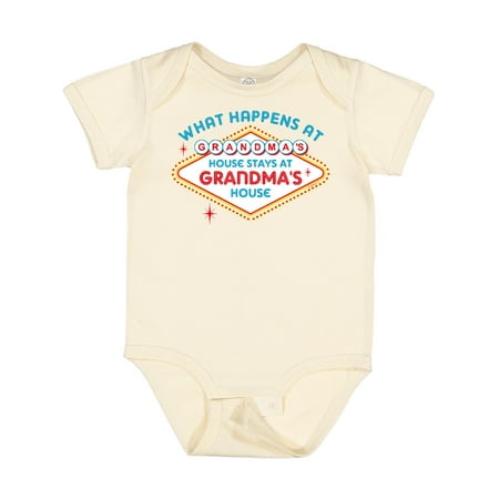 Inktastic Las Vegas Stays at Grandma s Gift Baby Boy or Baby Girl Bodysuit