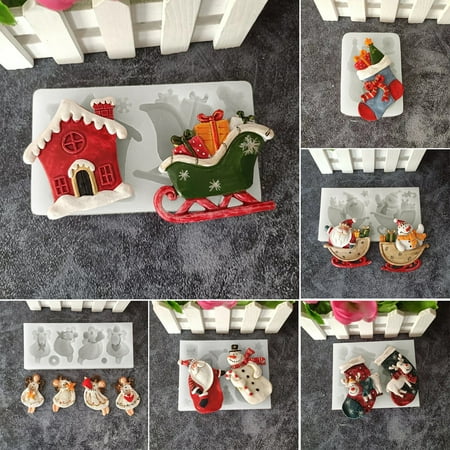 Yesbay Silicone Mold Resistant Quick Release Reusable Flexible Baking 2 Cavity Christmas DIY Epoxy Resin Mold for Party
Yesbay Silicone Mold Resistant Quick Release Reusable Flexible Baking 2 Cavity Christmas DIY Epoxy Resin Mold for Party