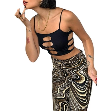 Fanvereka Women’s Fashion Solid Color Camisole Sexy Hollow Square Collar Exposed Navel Suspender Tops
Fanvereka Women’s Fashion Solid Color Camisole Sexy Hollow Square Collar Exposed Navel Suspender Tops
