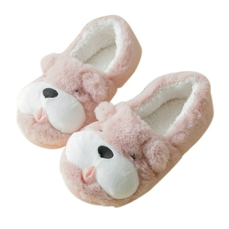 NUOLUX 1 Pair Useful Bedroom Shoes Household Cotton Shoes Anti-skid Warming Slippers