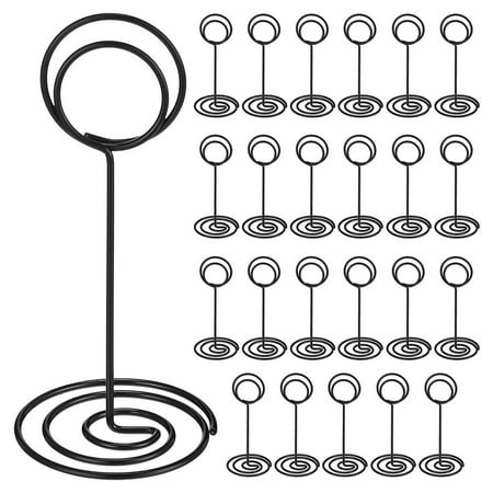 24 Pack Table Number Holder Wedding Table Name Card Holder Clips Picture Memo Note Photo Stand (Black)
24 Pack Table Number Holder Wedding Table Name Card Holder Clips Picture Memo Note Photo Stand (Black)