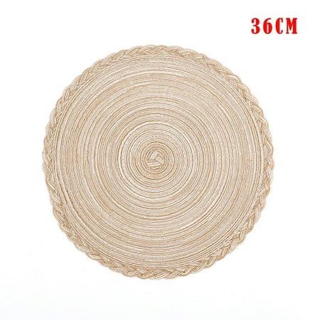 Placemats for Dining Table Set of 4 Braided Round Heat-Resistant Cotton Table Mats for Indoor or Outdoor Use New
Placemats for Dining Table Set of 4 Braided Round Heat-Resistant Cotton Table Mats for Indoor or Outdoor Use New