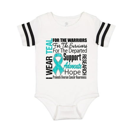 Inktastic Ovarian Cancer I Wear Teal Ribbon Tribute Gift Baby Boy or Baby Girl Bodysuit
Inktastic Ovarian Cancer I Wear Teal Ribbon Tribute Gift Baby Boy or Baby Girl Bodysuit