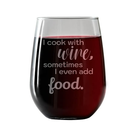 Funny Wine Glass I cook with wine sometimes i even add food | Stemless Wine Glass 17oz | Free pairing card
Funny Wine Glass I cook with wine sometimes i even add food | Stemless Wine Glass 17oz | Free pairing card