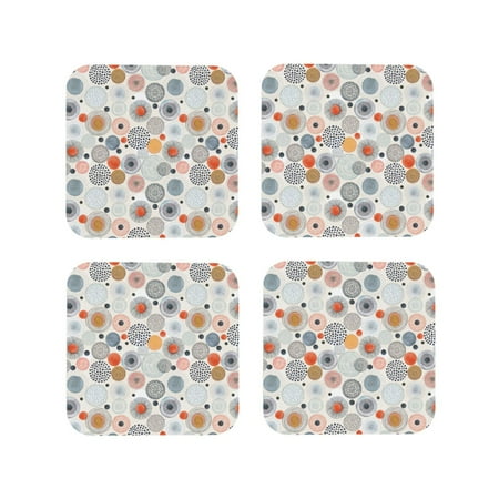 Leather Coasters Set of 4 - colorful circles print Lightweight Non-Slip Drink Coasters for Desk Anti-Scalding Desk Cup Coasters for Office Table Decor Square
Leather Coasters Set of 4 - colorful circles print Lightweight Non-Slip Drink Coasters for Desk Anti-Scalding Desk Cup Coasters for Office Table Decor Square