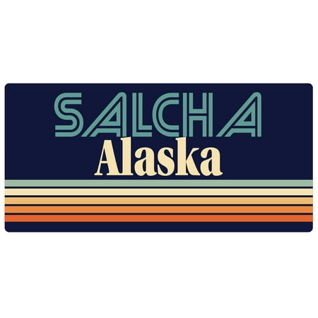 Salcha Alaska 5 x 2.5-Inch Fridge Magnet Retro Design