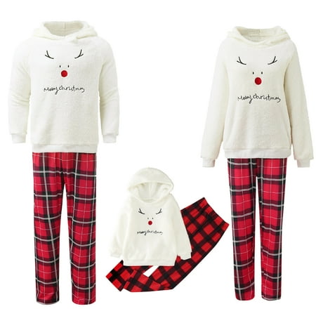 Christmas Family Matching Pajamas Set Plush Letter Deer Warm Sleepwear For The Family Women And Men
Christmas Family Matching Pajamas Set Plush Letter Deer Warm Sleepwear For The Family Women And Men