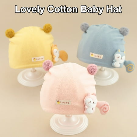 Kaesi Baby Hat Comfortable Embroidery Squirrel Tail Cotton 0-6 Months Head Protection Newborn Cap for Winter
Kaesi Baby Hat Comfortable Embroidery Squirrel Tail Cotton 0-6 Months Head Protection Newborn Cap for Winter
