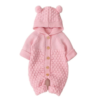 SHIBAOZI Baby Boys Girls Romper Long Sleeve Hooded One-Piece Knitted Cotton Bodysuit Jumpsuit Infant Autumn Outfits
SHIBAOZI Baby Boys Girls Romper Long Sleeve Hooded One-Piece Knitted Cotton Bodysuit Jumpsuit Infant Autumn Outfits