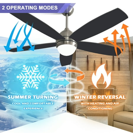 Dcenta Noiseless 52 Inch Black Ceiling Fan with Lights Remote Control Modern Ceiling Fans for Bedroom Living Room Low Profile Ceiling Fan with 6 Speeds 3 Color Light Reversible and Motor
Dcenta Noiseless 52 Inch Black Ceiling Fan with Lights Remote Control Modern Ceiling Fans for Bedroom Living Room Low Profile Ceiling Fan with 6 Speeds 3 Color Light Reversible and Motor