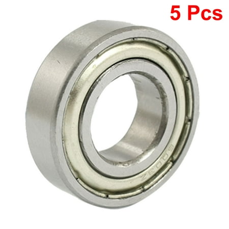 Unique Bargains 6003Z 17x35x10mm Shielded Radial Deep Groove Ball Bearings 5 Pcs