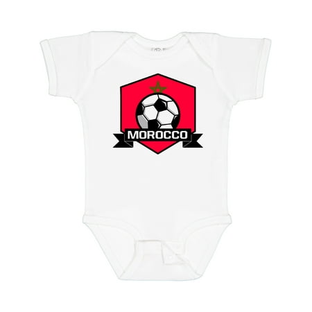 Inktastic Soccer Morocco Flag Banner Gift Baby Boy or Baby Girl Bodysuit