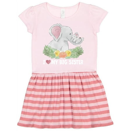 Inktastic I Love My Big Sister with Elephant Family with Flowers Gift Toddler Girl Dress
Inktastic I Love My Big Sister with Elephant Family with Flowers Gift Toddler Girl Dress