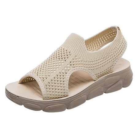 2022 New Women Wedge Sandals Open Toe Mesh Upper Thick Bottom Mesh Walking Sandals Ankle Strap Platform Sandals Ladies Slingback Sandals Summer
2022 New Women Wedge Sandals Open Toe Mesh Upper Thick Bottom Mesh Walking Sandals Ankle Strap Platform Sandals Ladies Slingback Sandals Summer