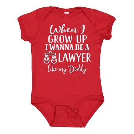 Inktastic Future Lawyer Like Daddy Gift Baby Boy or Baby Girl Bodysuit