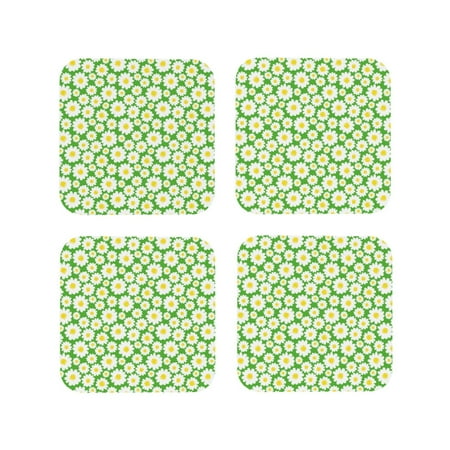 Drink Coasters Set of 4 Daisies Flowers Green Leather Coasters for Coffee Table Protector Heat Resistant Cute Coasters for Home Decor Housewarming Gifts Bar Kitchen 4 Inch Square
Drink Coasters Set of 4 Daisies Flowers Green Leather Coasters for Coffee Table Protector Heat Resistant Cute Coasters for Home Decor Housewarming Gifts Bar Kitchen 4 Inch Square
