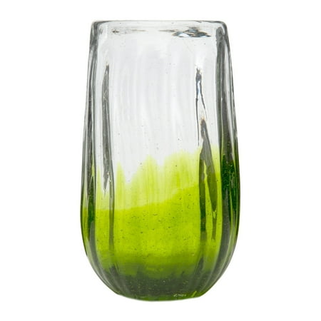 Rosa Hiball Glass Lime Set of 6 20 oz