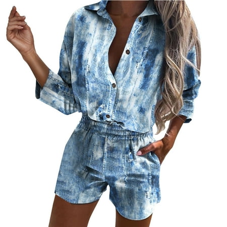 koaiezne Women s Notch Collar Print Sleepwear Two Piece Pajama Set Full Body Skirted Bathing Suit Women
koaiezne Women s Notch Collar Print Sleepwear Two Piece Pajama Set Full Body Skirted Bathing Suit Women