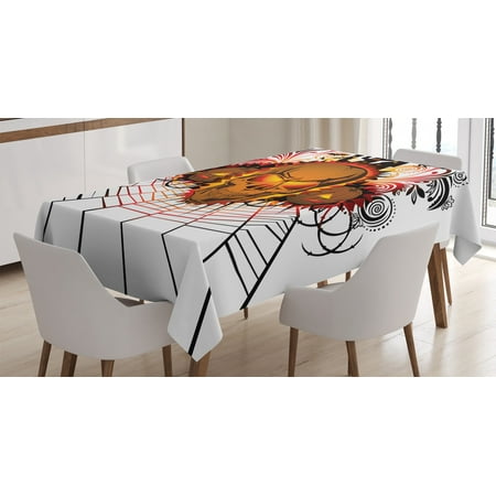 Halloween Decorations Tablecloth Angry Skull Face on Bonfire Spirits of Other World Concept Bats Spider Web Rectangular Table Cover for Dining Room Kitchen 52 X 70 Inches Multi by Ambesonne
Halloween Decorations Tablecloth Angry Skull Face on Bonfire Spirits of Other World Concept Bats Spider Web Rectangular Table Cover for Dining Room Kitchen 52 X 70 Inches Multi by Ambesonne