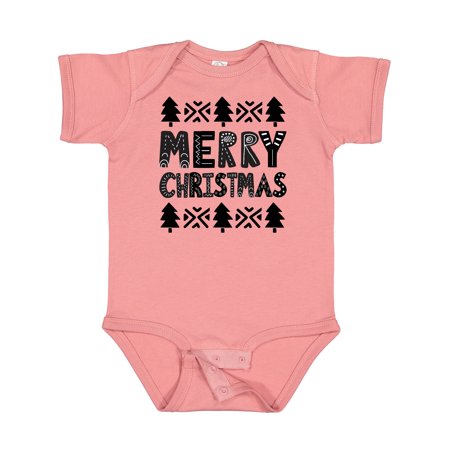 Inktastic Scandinavian Merry Christmas Gift Baby Boy or Baby Girl Bodysuit