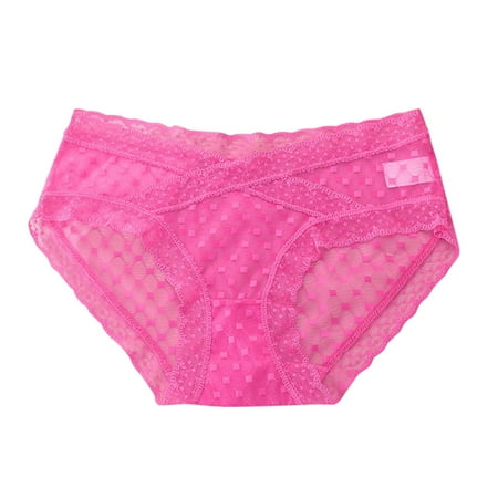 iOPQO Panties For Women Womens Lace Panties Briefs Hollow Out Transparent Panties Comfortable And Seamless Hot Pink + M
iOPQO Panties For Women Womens Lace Panties Briefs Hollow Out Transparent Panties Comfortable And Seamless Hot Pink + M