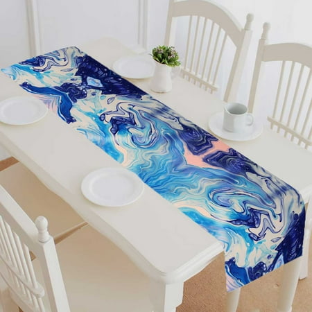 PKQWTM Blue and pink marble art painting Cotton and Linen Table Runner Kitchen Dining Room Supplies Size 14x72 Inch 
PKQWTM Blue and pink marble art painting Cotton and Linen Table Runner Kitchen Dining Room Supplies Size 14x72 Inch