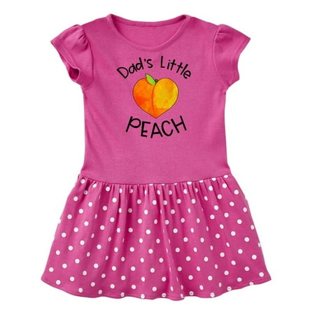 Inktastic Dad s Little Peach Cute Peach Heart Gift Baby Girl Dress