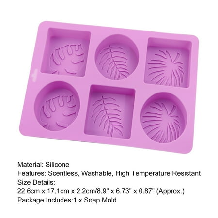 Jiawei Cake Mold Soft Scentless Stylish 6 Grids Square Oval Leaves Silicone Soap Mold
Jiawei Cake Mold Soft Scentless Stylish 6 Grids Square Oval Leaves Silicone Soap Mold